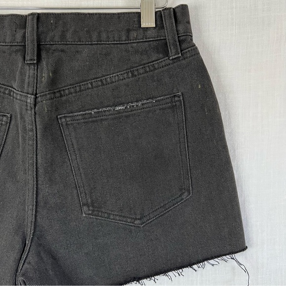 NWOT's Pistola Raw Hem Denim Short, size 26 short black cuff - Picture 6 of 12